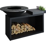 OFYR Island Black 100 Donker Grijs Keramiek barbecue Zwart/donkergrijs, Ø 100 cm