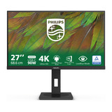 Philips 27B1U3900 27" 4K Ultra HD monitor Zwart, 1x DisplayPort, 2x HDMI, 1x USB-C, 3x USB-A, 1x RJ-45, HDMI, DisplayPort, USB-C, Audio, LAN