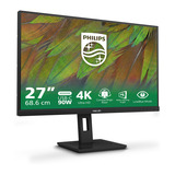 Philips 27B1U3900 27" 4K Ultra HD monitor Zwart, 1x DisplayPort, 2x HDMI, 1x USB-C, 3x USB-A, 1x RJ-45, HDMI, DisplayPort, USB-C, Audio, LAN