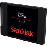 SanDisk Ultra 3D SSD, 500 GB SSD Zwart, SATA/600