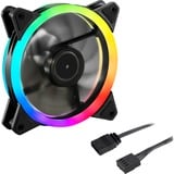 Sharkoon SHARK Blades PWM RGB Fan case fan Zwart, 4-pins PWM fan-connector