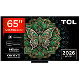 TCL 65MQLED75L QD-Mini-LED Smart tv 65" Ultra HD QLED Zwart, 4x HDMI, LAN, Wi-Fi, Bluetooth, USB-A