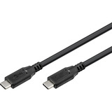 goobay USB-C 4.0 > USB-C kabel Zwart, 2 meter