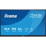 iiyama ProLite P1671HSC-B1 15.6" monitor Zwart, 1x Mini HDMI (Type-C), 2x USB-C, Audio