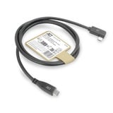 ACT Connectivity USB 3.2 USB-C (recht) naar USB-C (links/rechts haaks) kabel Zwart, 10 Gbit/s, 60W, 0,5 meter