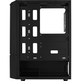 Aerocool Quantum Mesh v3 Tower-behuizing Zwart/grijs | USB-A 2.0 | 2x USB-A 3.2 (5 Gbit/s) | 2x Audio | Window-kit