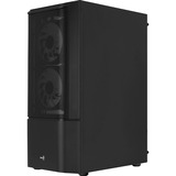 Aerocool Quantum Mesh v3 Tower-behuizing Zwart/grijs | USB-A 2.0 | 2x USB-A 3.2 (5 Gbit/s) | 2x Audio | Window-kit