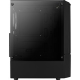 Aerocool Quantum Mesh v3 Tower-behuizing Zwart/grijs | USB-A 2.0 | 2x USB-A 3.2 (5 Gbit/s) | 2x Audio | Window-kit