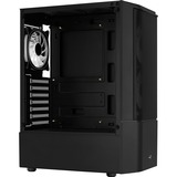 Aerocool Quantum Mesh v3 Tower-behuizing Zwart/grijs | USB-A 2.0 | 2x USB-A 3.2 (5 Gbit/s) | 2x Audio | Window-kit