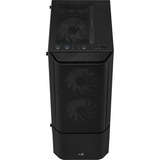 Aerocool Quantum Mesh v3 midi tower behuizing Zwart/grijs | 3x USB-A | RGB | Window