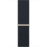 Apple Geweven sportbandje - Middernacht (45 mm) - Extra Large armband Zwart