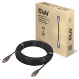 Club 3D DisplayPort 1.4 Active Optical Unidirectional kabel Zwart, 20 meter, 4K 120Hz, 8K 60Hz