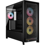 Corsair FRAME 5000D RS ARGB midi tower behuizing Zwart | 4x USB-A | 1x USB-C | RGB | Tempered Glass