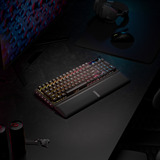 Corsair VANGUARD 96 WIRELESS RGB mechanisch gaming toetsenbord Zwart, US lay-out (QWERTY), Corsair MLX Plasma, 96%, RGB, Keycaps PBT double-shot, ABS single-shot, Hot-swap, RF2.4 / USB / Bluetooth