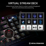 Corsair VANGUARD 96 WIRELESS RGB mechanisch gaming toetsenbord Zwart, US lay-out (QWERTY), Corsair MLX Plasma, 96%, RGB, Keycaps PBT double-shot, ABS single-shot, Hot-swap, RF2.4 / USB / Bluetooth