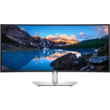 Dell U3423WE 34" Curved UltraWide monitor Zilver/zwart, 2x HDMI, Displayport, USB-A 3.2, USB-C 3.2