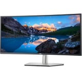 Dell U3423WE 34" Curved UltraWide monitor Zilver/zwart, 2x HDMI, Displayport, USB-A 3.2, USB-C 3.2