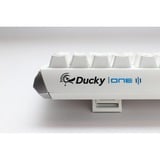 Ducky One 3 Classic Pure White RGB mechanisch toetsenbord Wit, US lay-out (QWERTY), Cherry MX Speed Silver, 100%, RGB led, Double-shot PBT, Hot-swappable, QUACK Mechanics