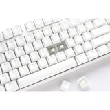 Ducky One 3 Classic Pure White RGB mechanisch toetsenbord Wit, US lay-out (QWERTY), Cherry MX Speed Silver, 100%, RGB led, Double-shot PBT, Hot-swappable, QUACK Mechanics