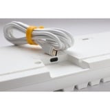 Ducky One 3 Classic Pure White RGB mechanisch toetsenbord Wit, US lay-out (QWERTY), Cherry MX Speed Silver, 100%, RGB led, Double-shot PBT, Hot-swappable, QUACK Mechanics
