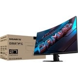 GIGABYTE GS27FC 27" curved gaming monitor Zwart (mat), 2x HDMI, DisplayPort, 180 Hz