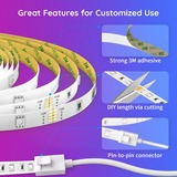 Govee H6110 RGB Smart Wi-Fi + Bluetooth ledstrip 10 meter, Wifi, Bluetooth