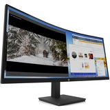 HP M34d 34" Curved UltraWide monitor Zwart, DisplayPort, HDMI, USB-C, Audio