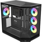 HYTE Y50 RGB Pitch Black midi tower behuizing Zwart | 2x USB-A | 1x USB-C | RGB | Tempered Glass