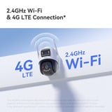 Imou AOV Dual lens 5MP+5MP buitencamera bundel Wit, 2 stuks, 3K, 4G LTE, WiFi 6, Solar panel
