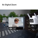 Imou AOV Dual lens 5MP+5MP buitencamera bundel Wit, 2 stuks, 3K, 4G LTE, WiFi 6, Solar panel