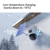 Imou AOV Dual lens 5MP+5MP buitencamera bundel Wit, 2 stuks, 3K, 4G LTE, WiFi 6, Solar panel