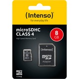Intenso microSDHC 8GB Class 4 geheugenkaart incl. SD adapter