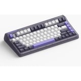 Iqunix OG80 Lavandin Wireless Mechanical Keyboard, gaming toetsenbord Lavendel, US lay-out, Cherry MX Brown, RGB leds, 80% (TKL), Hot-swappable, PBT, 2.4GHz | Bluetooth 5.1 | USB-C