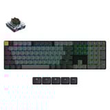 Keychron K5X-H3, toetsenbord Zwart, US lay-out, Keychron Mechanical Brown, RGB, Shine-through ABS Keycaps, Hot Swap, Bluetooth / USB-C