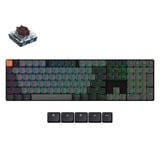 Keychron K5X-H3 mechanisch toetsenbord Zwart, US lay-out (QWERTY), Keychron Mechanical Brown, 100%, RGB, Shine-through ABS Keycaps, Hot Swap, Bluetooth / USB-C