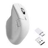 Keychron M6S-B71 gaming muis Wit, 50 - 12000 DPI, USB-C / Bluetooth 5.1 / 2.4 GHz