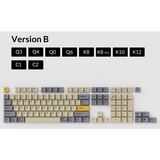 Keychron OEM Dye-Sub PBT Keycap-Set - Wheat Grey keycaps beige/donkergrijs, US-Layout (ANSI)