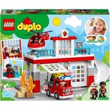 LEGO DUPLO - Brandweerkazerne & Helikopter Constructiespeelgoed 10970