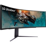 LG 49GR85DC-B 49" Curved Gaming Monitor Zwart, 2x HDMI, 1x DisplayPort, 2x USB-A 3.2 (5 Gbit/s), 240 Hz