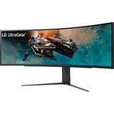 LG 49GR85DC-B 49" Curved UltraWide gaming monitor Zwart, 2x HDMI, 1x DisplayPort, 2x USB-A 3.2 (5 Gbit/s), 240 Hz