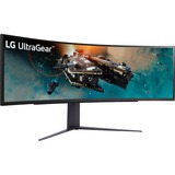 LG 49GR85DC-B 49" Curved UltraWide gaming monitor Zwart, 2x HDMI, 1x DisplayPort, 2x USB-A 3.2 (5 Gbit/s), 240 Hz