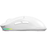 LORGAR MSA10W gaming muis Wit, 100 - 12000 dpi, RGB, Lightweight