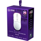 LORGAR MSA10W gaming muis Wit, 100 - 12000 dpi, RGB, Lightweight