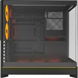 Montech HS02 PRO midi tower behuizing Zwart | 2x USB-A | 1x USB-C | RGB | Window