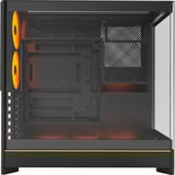 Montech HS02 PRO midi tower behuizing Zwart | 2x USB-A | 1x USB-C | RGB | Window