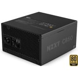 NZXT C850 Gold ATX 3.1 modulaire 850 watt voeding  Zwart, 1x 12V-2x6, 3x PCIe