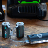 Paleblue D (USB-C) Oplaadbare batterij, 2 stuks Zwart
