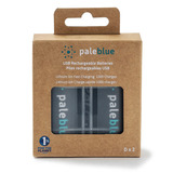 Paleblue D (USB-C) Oplaadbare batterij, 2 stuks Zwart