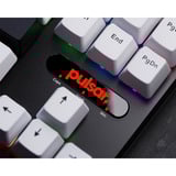 Pulsar PCMK 2HE TKL Mechanical Gaming Keyboard Wit/zwart, US lay-out, 80% (TKL), RGB, PBT Double-shot keycaps, Hot-swap