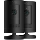 Ring 2-Pack Stick up Cam Battery beveiligingscamera Zwart, 2 stuks